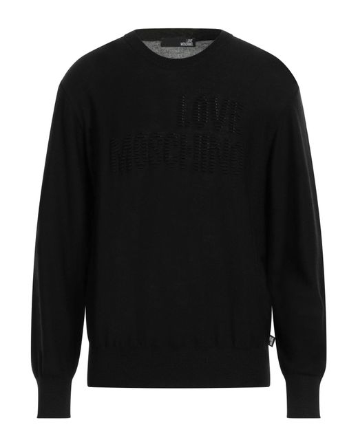 Pullover di Love Moschino in Black da Uomo