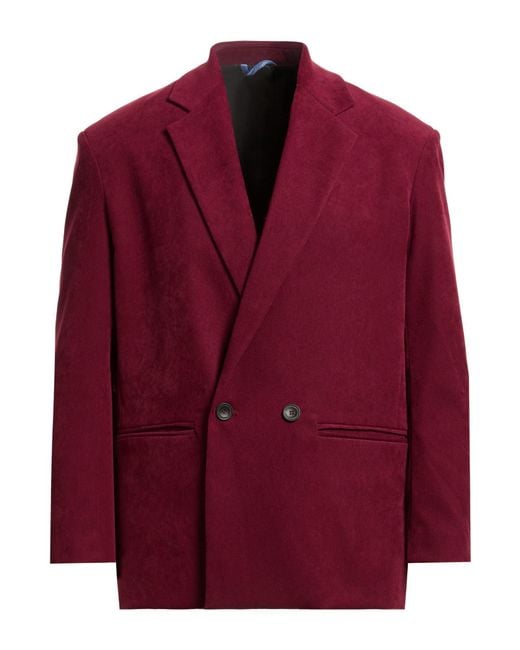 Imperial Red Garnet Blazer Polyester, Elastane for men