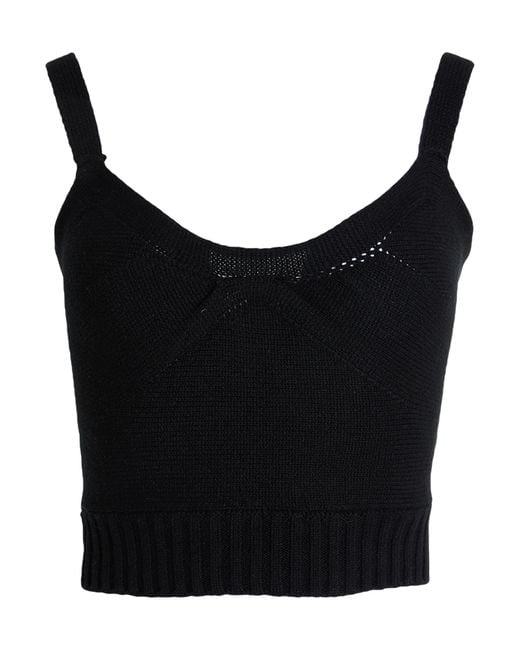 Zadig & Voltaire Black Top Wool, Cashmere, Polyamide, Elastane