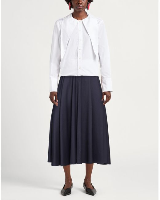 Jupe midi Elisabetta Franchi en coloris Blue