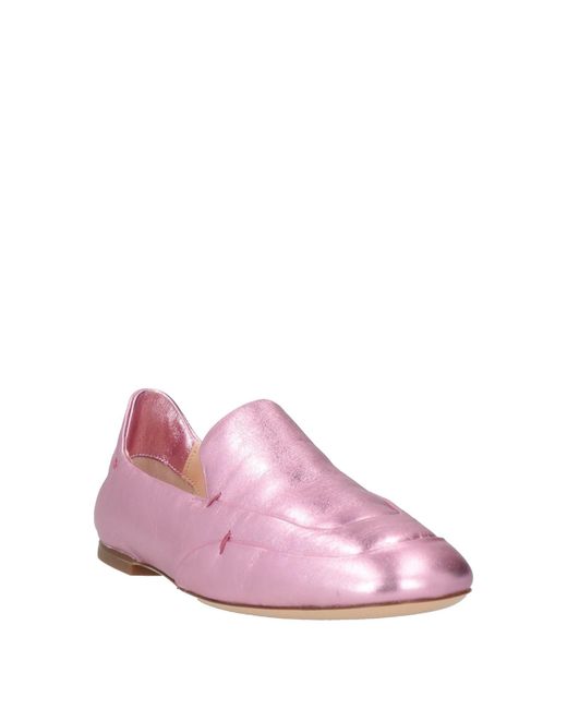 Agl Attilio Giusti Leombruni Pink Loafers Leather
