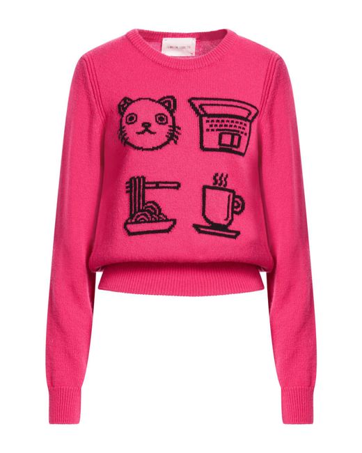 Alberta Ferretti Pink Fuchsia Sweater Virgin Wool, Cashmere