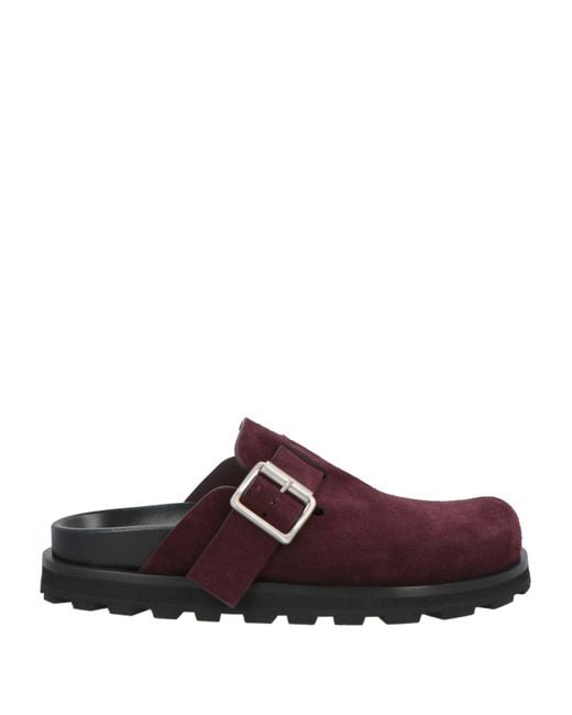 Jil Sander Brown Mules & Clogs
