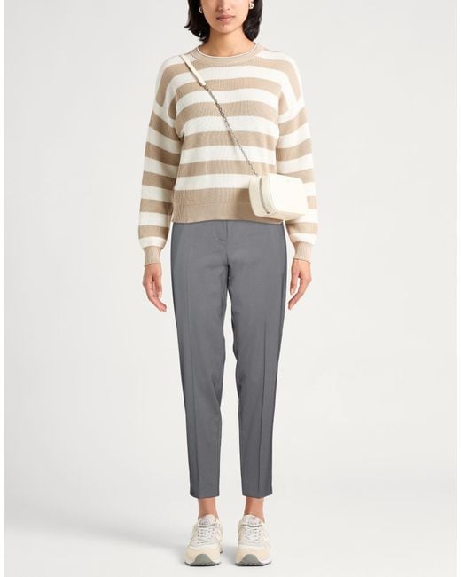 Alysi Gray Pants Virgin Wool, Elastane