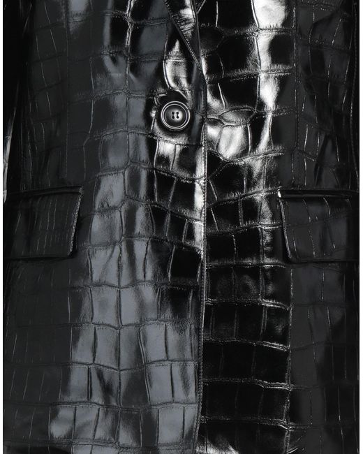 Pinko Black Blazer Polyester, Polyurethane