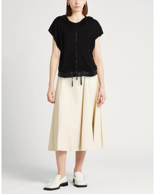 Moorer Black Sweatshirt Viscose, Elastane