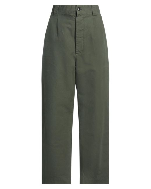 Girls Of Dust Green Pants Cotton