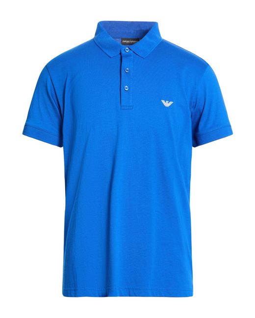 Emporio Armani Blue Polo Shirts for men