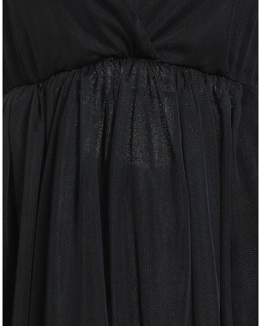 Haveone Black Mini Dress Polyester