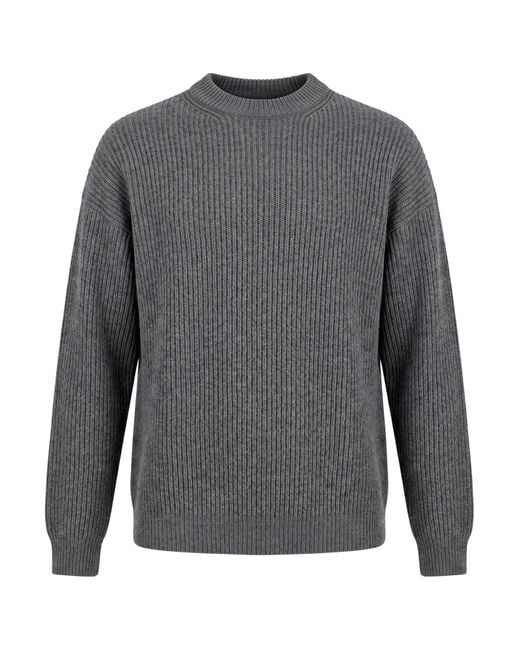 Jil Sander Gray Sweater Wool