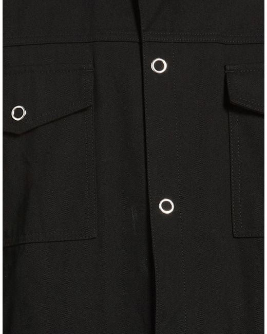 Acne Black Jacket Cotton, Polyester for men