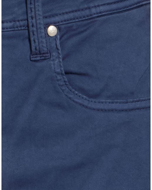 Tramarossa Blue Pants Cotton, Polyester, Elastane for men