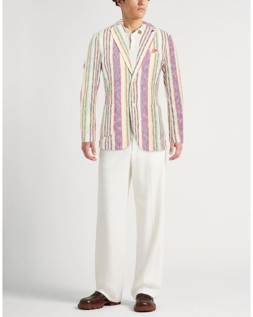 Bob Pink Blazer Cotton, Polyester for men