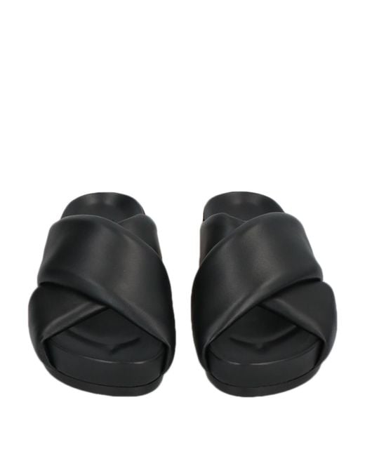 Jil Sander Black Sandals