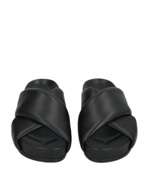 Jil Sander Black Sandals