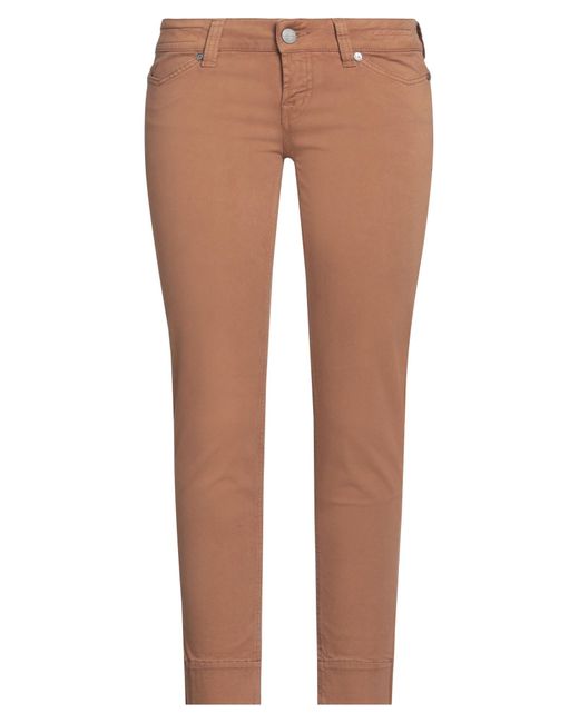 Jacob Cohen Brown Pants Cotton, Elastane