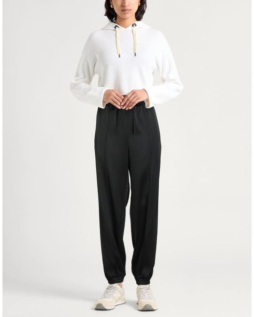 Jil Sander Black Pants Viscose, Silk