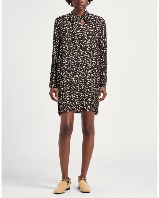 Ottod'Ame Black Caring Mini Dress Viscose