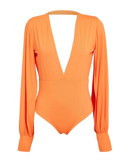 Fisico Orange Bodysuit