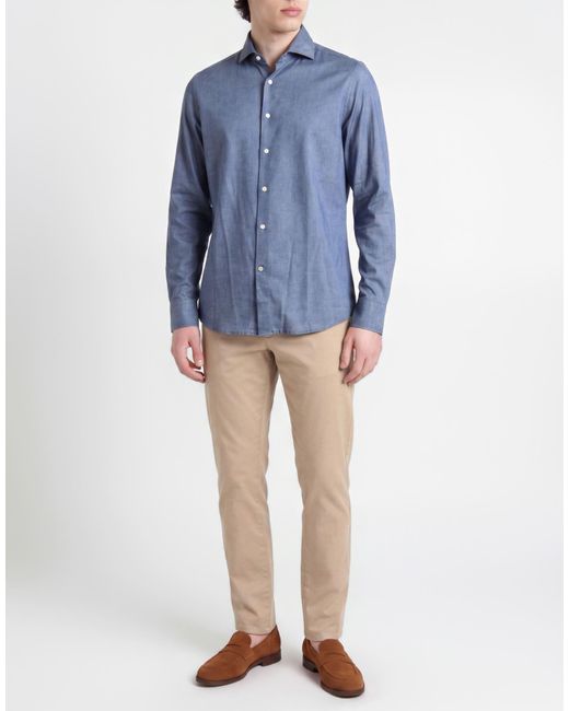 Sonrisa Blue Slate Shirt Cotton for men