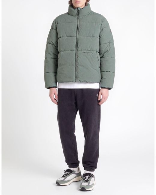 Champion Green Puffer Polyamide, Polyester for men