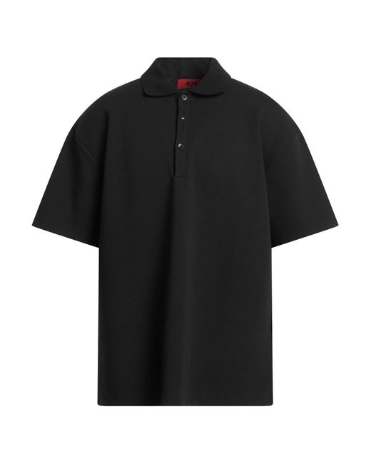 424 Black Polo Shirt for men
