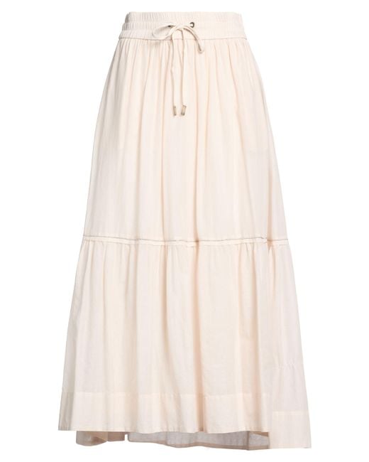 Peserico Natural Maxi Skirt Cotton