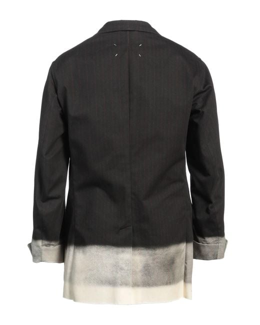 Maison Margiela Black Charcoal Blazer Cotton for men