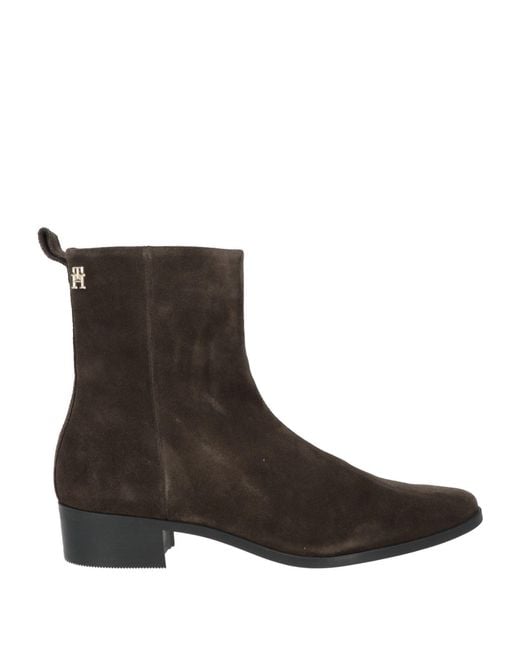Tommy Hilfiger Brown Ankle Boots