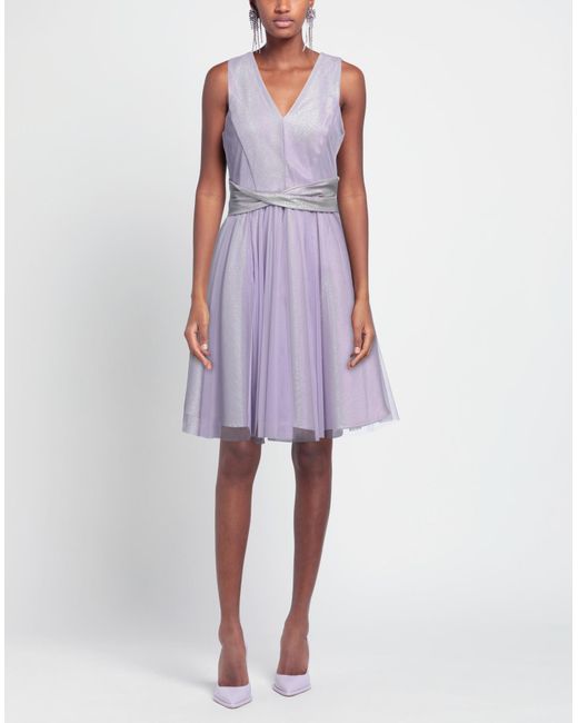 Rinascimento Purple Mini Dress