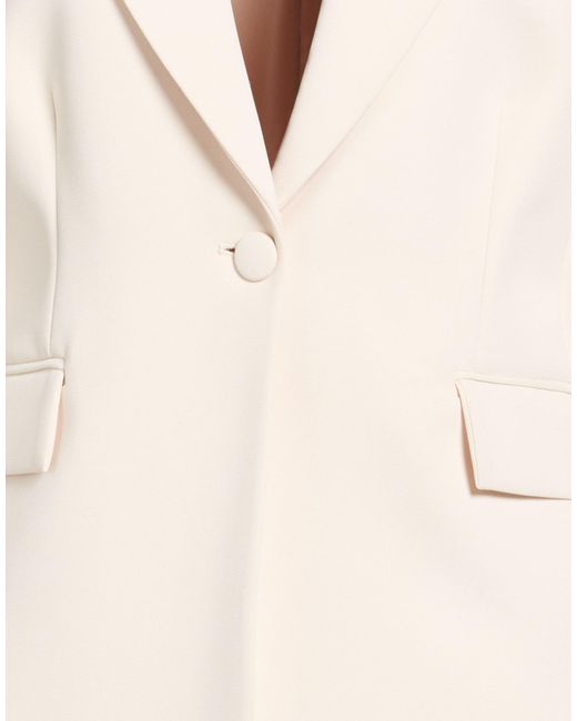 Camilla Natural Blazer Polyester, Elastane
