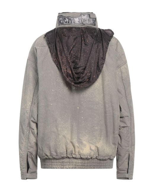 Acne Gray Jacket Cotton, Acetate, Cupro for men