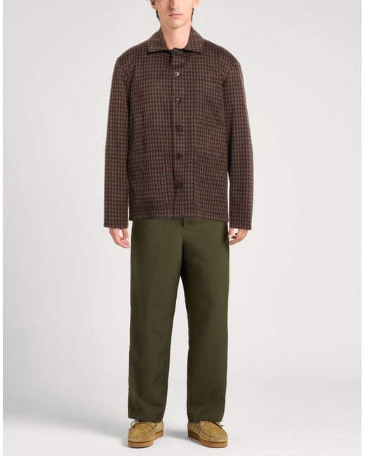 Drumohr Brown Jacket Virgin Wool for men