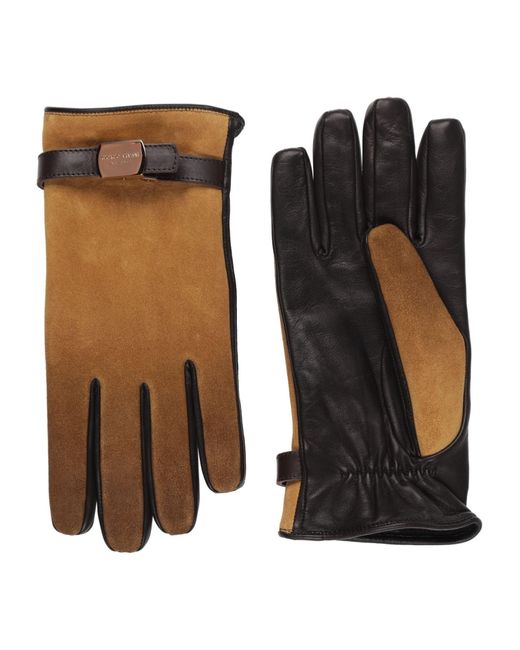 Giorgio Armani Brown Gloves for men