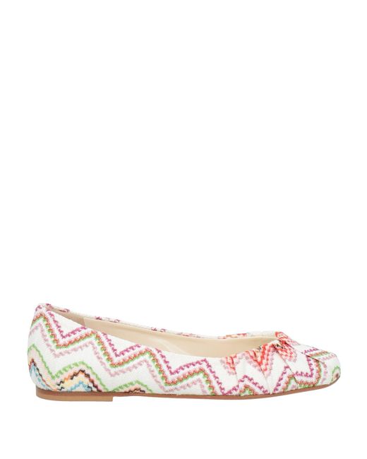 Missoni Pink Ballet Flats Textile Fibers