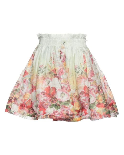 Zimmermann Natural Mini Skirt