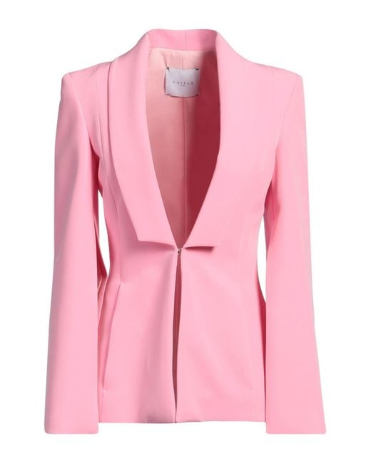Gaelle Paris Pink Blazer Polyester, Elastane