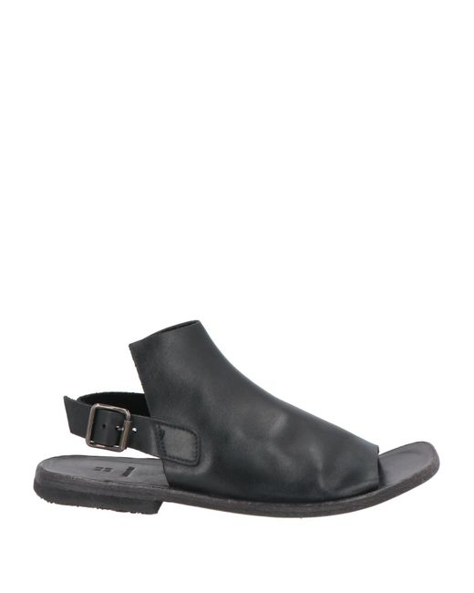 Moma Black Sandals Cowhide