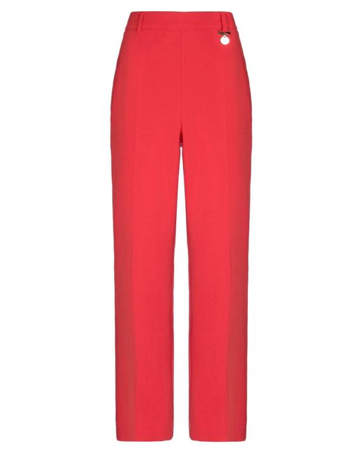 Cristinaeffe Red Pants Elastomultiester