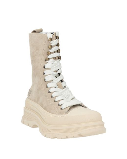 2 Star Natural Ankle Boots Leather