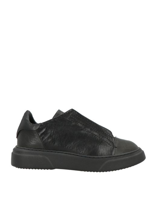 Masnada Black Sneakers Leather for men