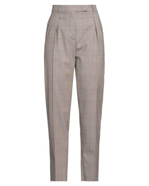 Max Mara Gray Pants Virgin Wool, Polyester, Elastane