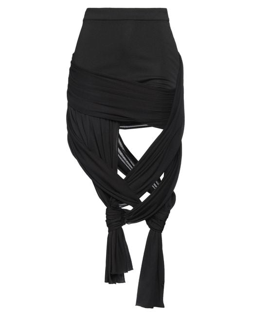 J.W. Anderson Black Mini Skirt Polyester, Elastane