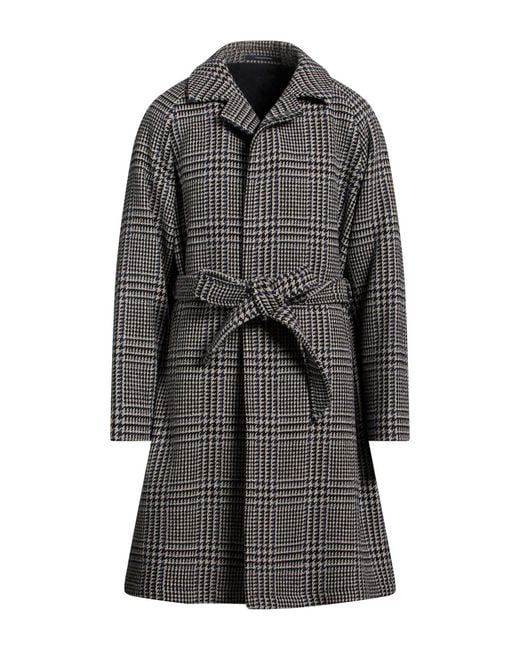 Tagliatore Gray Coat Wool, Cashmere for men