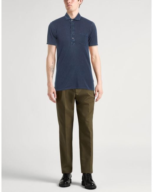 Moorer Blue Polo Shirt for men