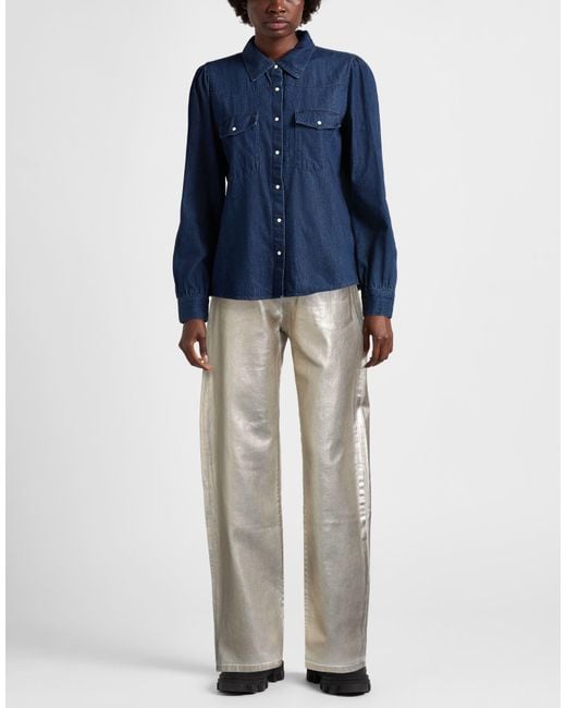 Pinko Gray Jeans Cotton, Rubber