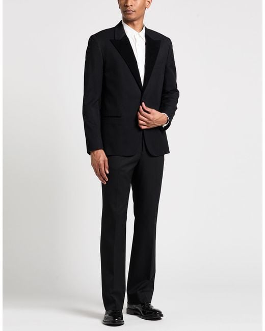 Dior Black Blazer Wool, Cotton for men