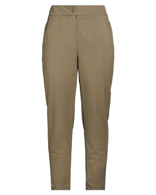 ALESSIA SANTI Natural Pants Polyester, Elastane