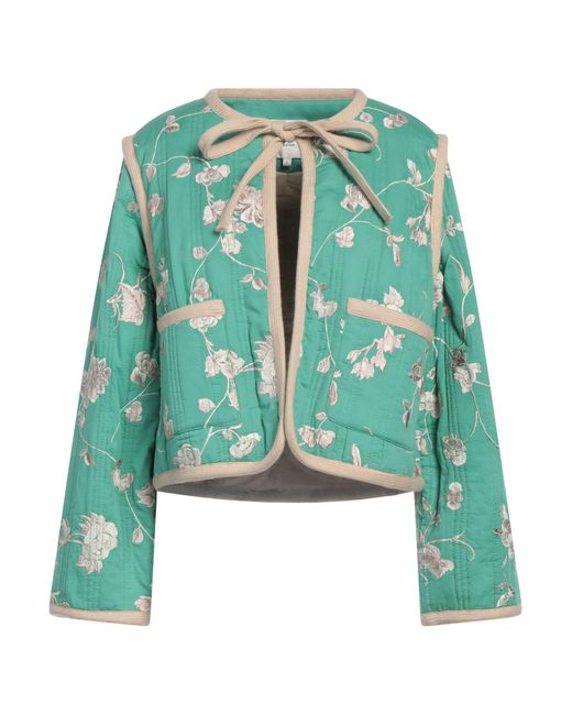 Sea Green Jacket Cotton