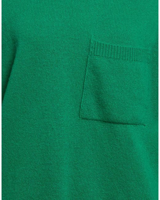 Amaranto Green Turtleneck Wool